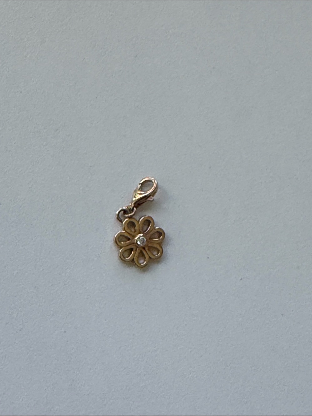 Thomas Sabo Gold Plated Sterling Silver Daisy Charm Authentic - Picture 3 of 7
